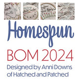 Homespun 2024 BOM "Sunshine & Lollipops" ~Hatched & Patched
