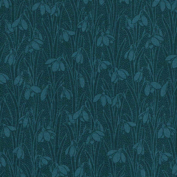 Liberty Fabrics -Snowdrop Spot~ Indigo Delphinium