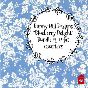 Bunny Hill Designs "Blueberry Delight"~ 12 Fat Quarter Bundle