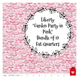 Liberty~ Garden Party in Pink- 12 Fat Quarter Bundle