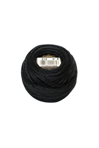 DMC Cotton Perle 12 thread ~ DMC 310-black