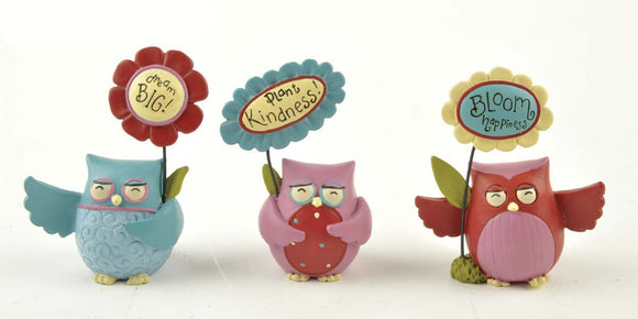 Ruffle your Feathers ~Set of 3 Wise Owls~RF5