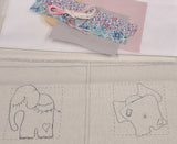 Hare's Nest Stitchery  ~My Elephants! "One by One" Textile Book~curated pack