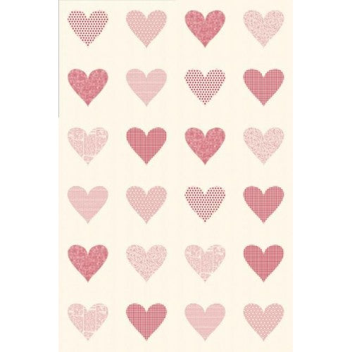Flirt~Sweetwater Moda~ Heart Quilt Panel~Canvas 90 cm