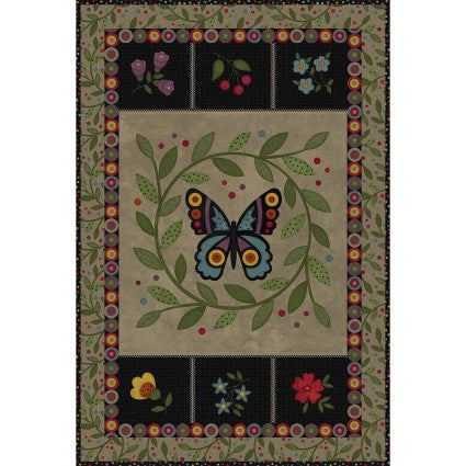 Bonnies Butterflies~Flannel Quilt fabric kit & free pattern