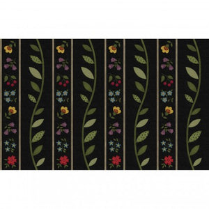 Bonnies Butterflies~ flannel~ Floral Vine Border print~by 25 cm increments