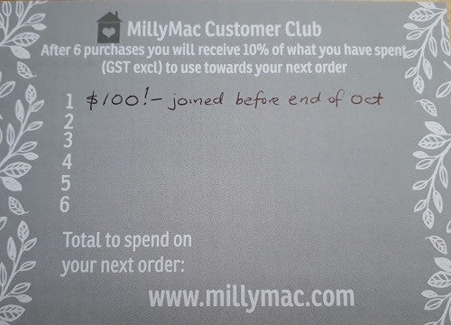 Introducing the MillyMac Customer Club