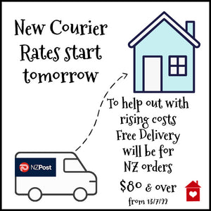 New Courier Rates & New Free Shipping on orders over $80