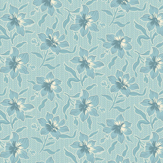 Laundry Basket Quilts ~ Sewing Bird  ~ Lily ~ Glacier