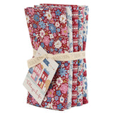 Preorder~Tilda~ "Village Life"~ Fat Quarter Bundle~ Burgundy