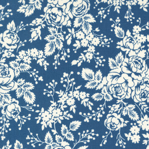 Blueberry Delight~Floral~Navy