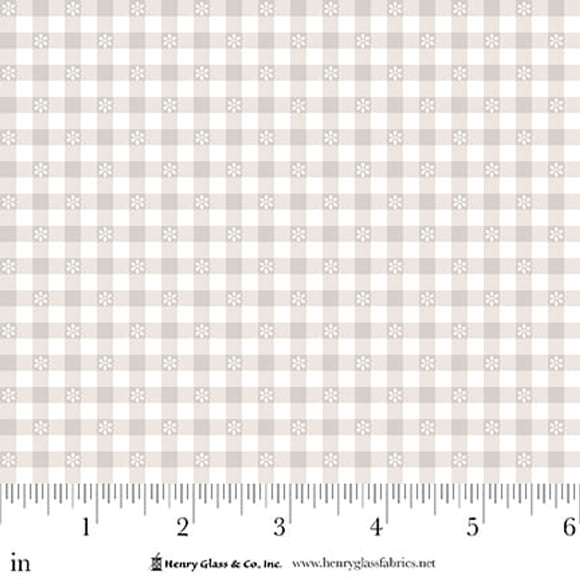 Gail Pan~Redberry Lane~  Daisy Check ~ Tan