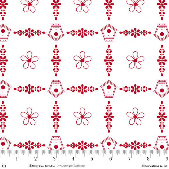 Gail Pan~Redberry Lane~  Birdhouse Trellis~ White