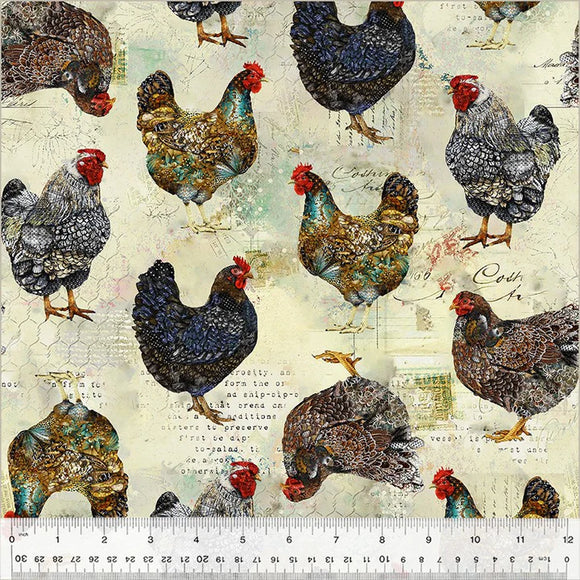 Boho Chick~Multi Rustic Chicken