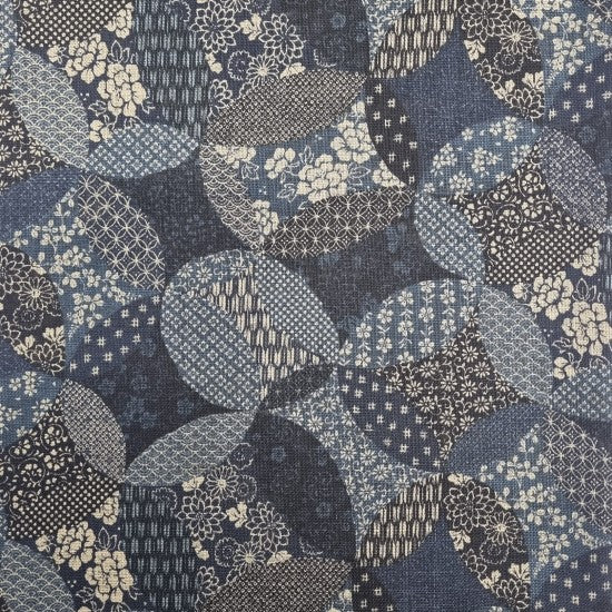 Kino~ circles collage~Navy