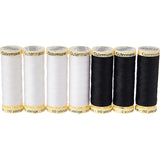 Gutermann ~Sew All Set 100m – 7 Spools Black-White