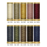 Gutermann ~ Natural Cotton Set 100m – 10 Spools Multi
