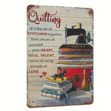 Metal sign ~ 'Art of Stitching' Quilting