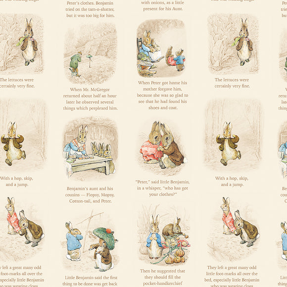 Peter Rabbit & Benjamin Bunny~ Cream ~ Story Time – MillyMac Supplies