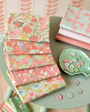 Preorder: Tilda~ Songbird~ Coral Bundle of 5 Fat Quarters