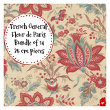 French General~ Fleur de Paris~  Bundle of 14 ~ 25 cm pieces