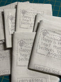 The Birdhouse~ Sweet Sentiments~ Preprinted Stitchery Panel