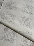 The Birdhouse~ Sweet Sentiments~ Preprinted Stitchery Panel