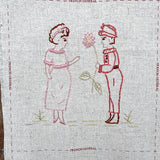 French General~ Joie De Vivre ~ Embroidery Linen Panel 60cm
