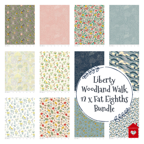 Liberty Fabrics -Woodland Walk- Fat Eighth Bundles