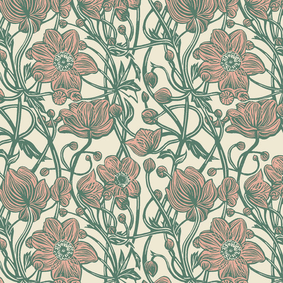 Cottage Flowers~ Anemone - Blue