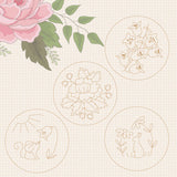 Molly & May Stitchery Panel~ Hugs 'n' Kisses
