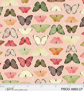 Petal Bouquet~ Butterflies Stripe Light Pink