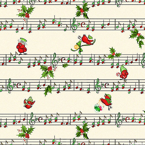 Merry Melody~ Holiday Sheet Music ~Ecru