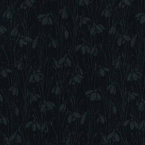 Liberty Fabrics -Snowdrop Spot~ Slate Black
