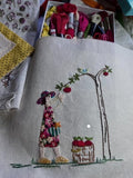 Sidonie a la Femme~ Stitchery Panel~preprinted