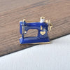 Blue~Sewing Machine Brooch