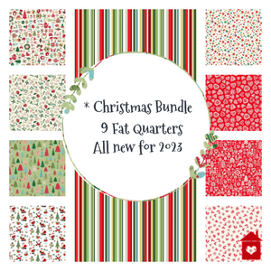 Christmas ~ Bundle of 9 fat Quarters