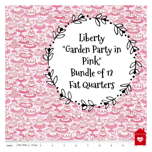 Liberty~ Garden Party in Pink- 12 Fat Quarter Bundle