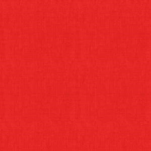 Makower Linen texture~Red~Colour 124