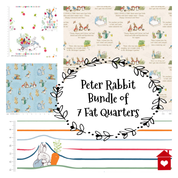 Peter Rabbit Bundle of 7 Fat Quarters
