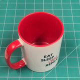 MillyMac's Studio Mug~ Eat, Sleep, Stitch, Repeat