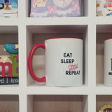 MillyMac's Studio Mug~ Eat, Sleep, Stitch, Repeat