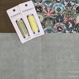 Baxter’s Inspiration Bag 5 ~ Japanese fabric with Sashiko Preprinted Stitcheries & threads.