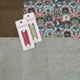 Baxter’s Inspiration Bag 5 ~ Japanese fabric with Sashiko Preprinted Stitcheries & threads.