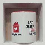 MillyMac's Studio Mug~ Eat, Sleep, Stitch, Repeat