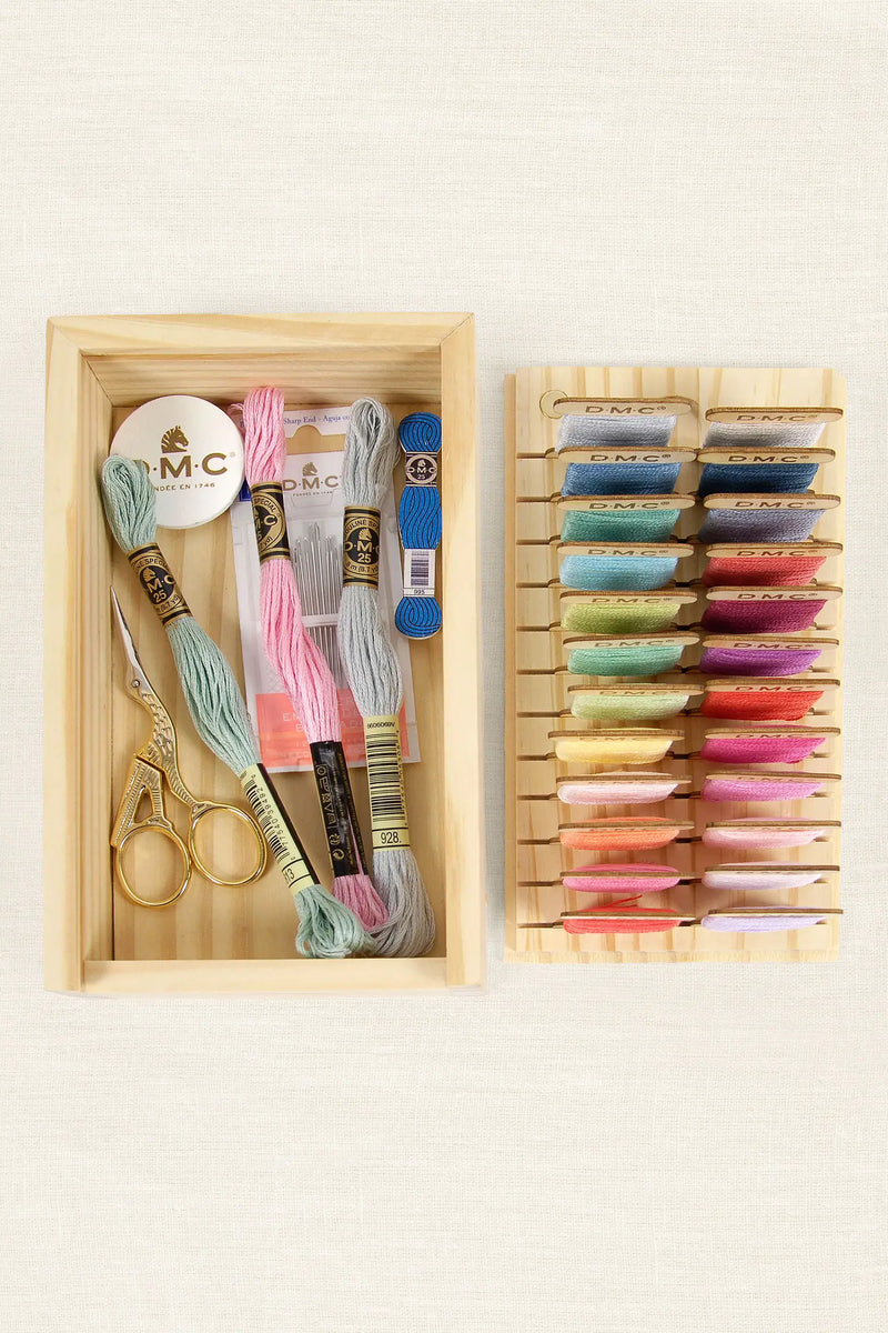 DMC ~ Eco Vita Wooden thread box with 24 bobbins – MillyMac Supplies