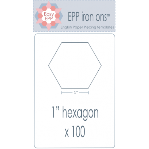 Hugs'n Kisses~ EPP Iron-Ons ~1 inch Hexie x 100 pack