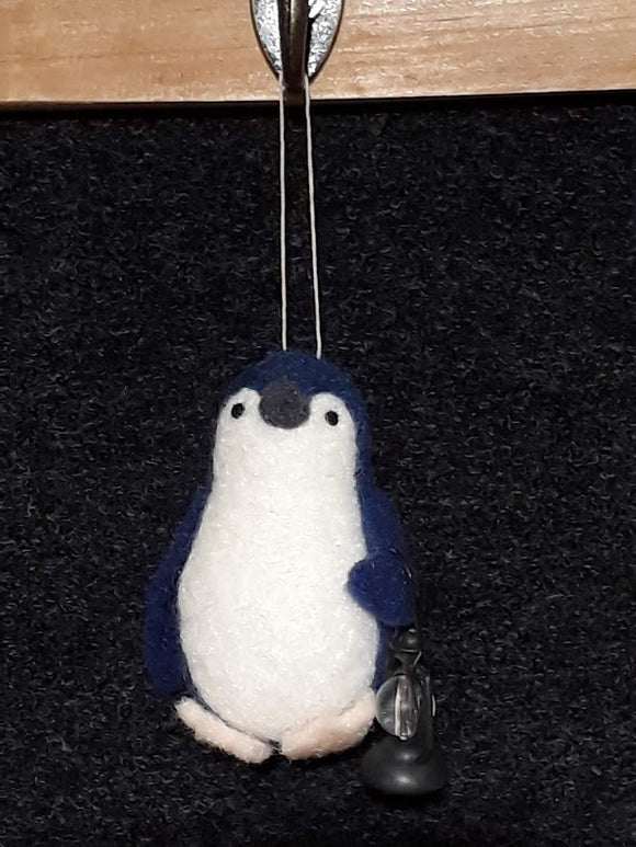 Little Blue Penguin~ with a lantern~ hanging ornaments