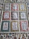 Hatched & Patched ~For the Love of Tea Wall Hanging~ pattern