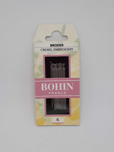 Bohin  ~ Embroidery- Crewel Needles size 6